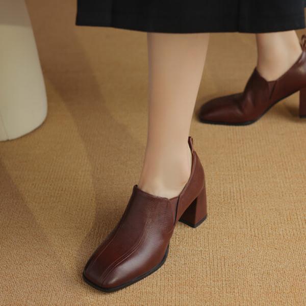 Handcrafted Leather Women's Shoes: Luxurious Elegance(Egupai8882750)