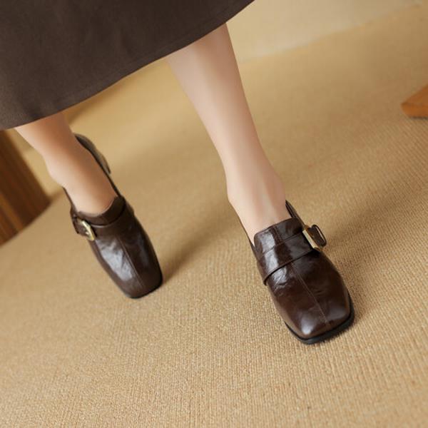 Luxurious Handcrafted Leather Women's Shoes: A Blend of Elegance & Craftsmanship(Egupai8882748)