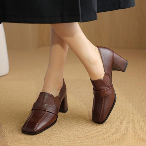 Elegant Handcrafted Leather Women's Shoes of Exquisite Quality(Egupai8882749)