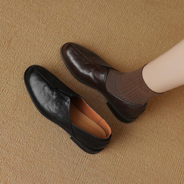 Elegant Handcrafted Genuine Leather Women’s Shoes(Egupai8882739)