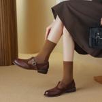 Luxurious Handcrafted Leather Women's Shoes: Elegance in Every Stitch(Egupai8882734)