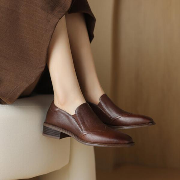 Elegance Redefined: Handcrafted Genuine Leather Women's Shoes(Egupai8882761)