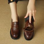 Handcrafted Luxury Leather Women’s Shoes: Timeless Elegance(Egupai8882778)