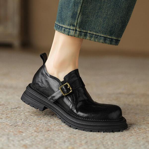 Elegantly Crafted Leather Handcrafted Women's Shoes of Luxury Quality(Egupai8882810)