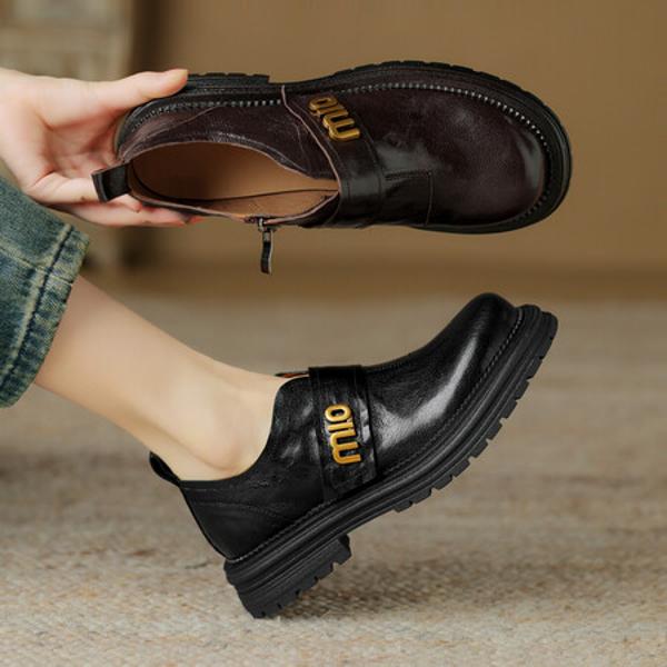 Elegant Handcrafted Leather Women's Shoes - Luxurious Quality(Egupai8882806)