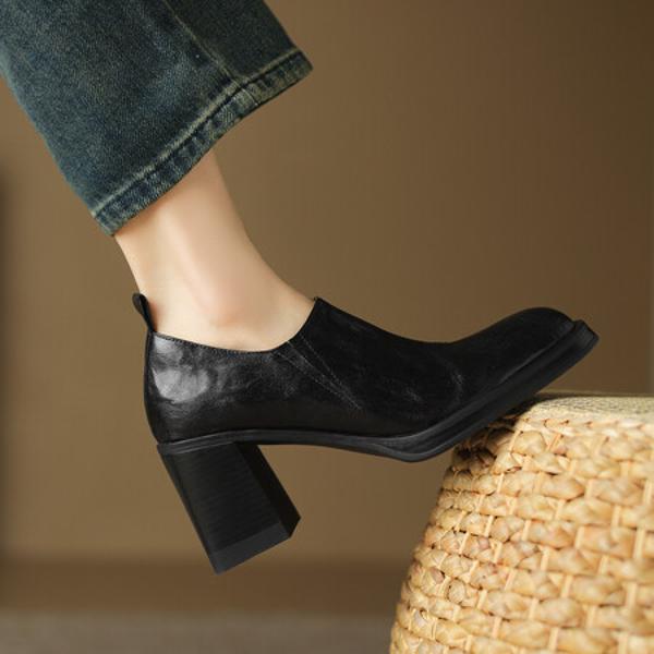 Luxurious Handmade Women’s Leather Shoes: Elegance in Every Stitch(Egupai8882789)