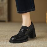 Luxurious Handcrafted Leather Shoes for Elegant Women(Egupai8882782)