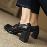 Luxurious Handcrafted Leather Shoes for Elegant Women(Egupai8882782)