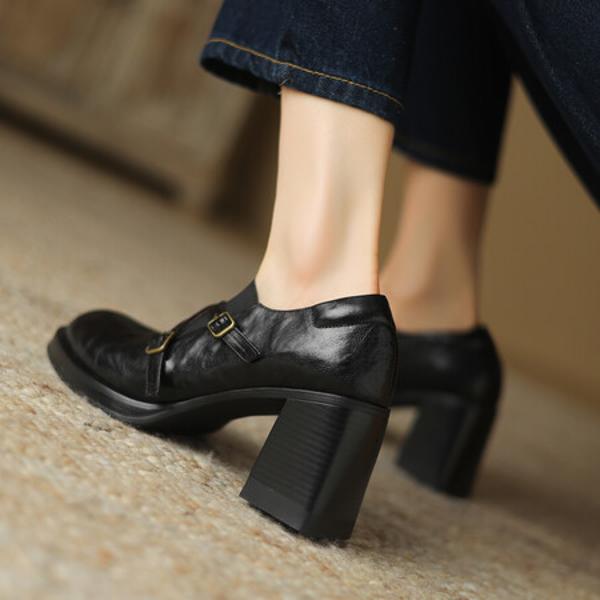 Luxurious Handcrafted Leather Shoes for Elegant Women(Egupai8882782)