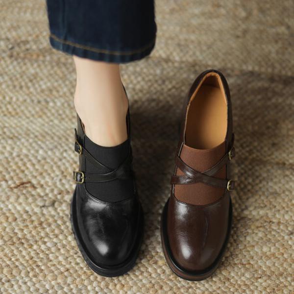 Luxurious Handcrafted Leather Shoes for Elegant Women(Egupai8882782)