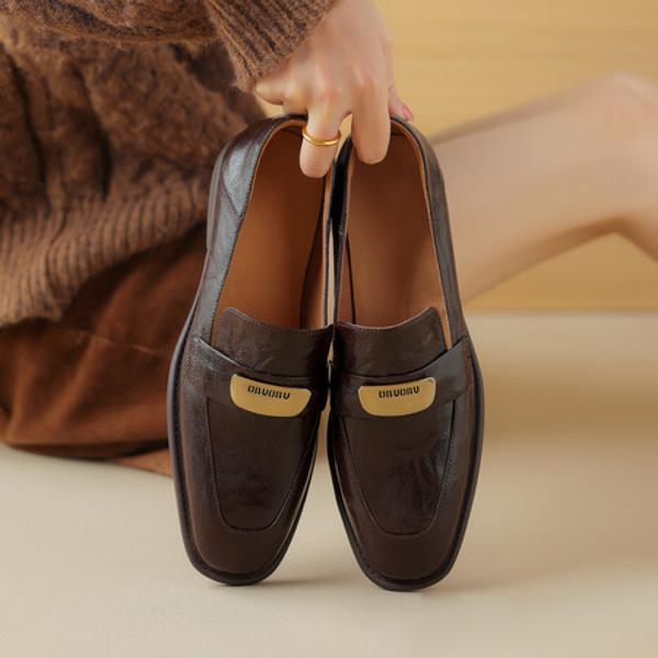 Handcrafted Genuine Leather Women's Shoes - Luxurious Elegance(Egupai8882771)