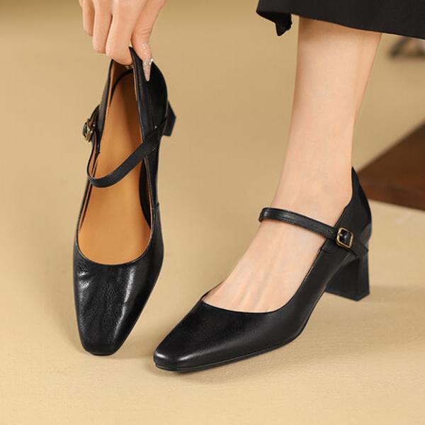 Handcrafted Genuine Leather Women's Shoes: Elegant Luxury Craftsmanship(Egupai8882812)