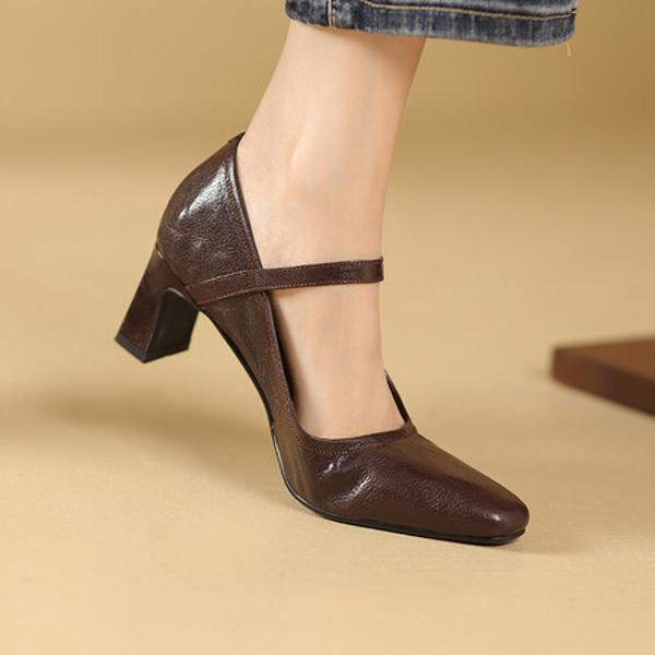 Elegant Handcrafted Leather Women's Shoes - Luxurious Quality(Egupai8882800)