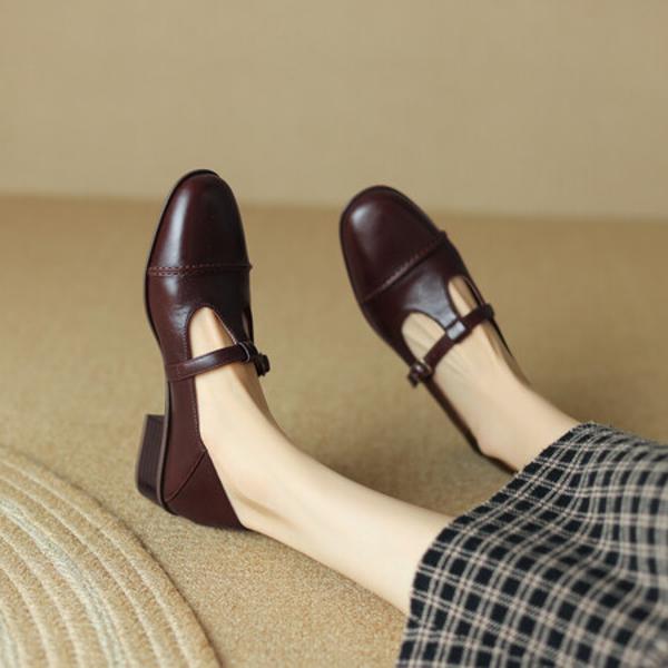 Exquisite Handcrafted Leather Women's Shoes: Luxurious Quality and Elegant Design(Egupai8882月-90)