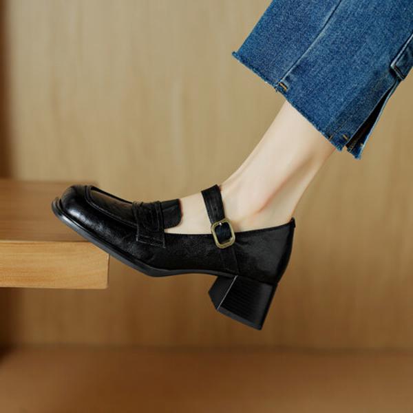 Handcrafted Genuine Leather Women's Shoes: Elegant Luxury(Egupai8882820)