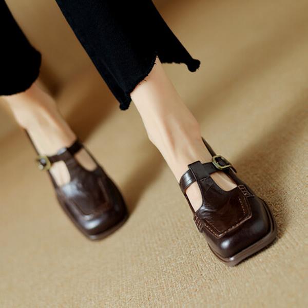 Exquisite Handcrafted Leather Women's Shoes - Elegant Luxury(Egupai8882819)