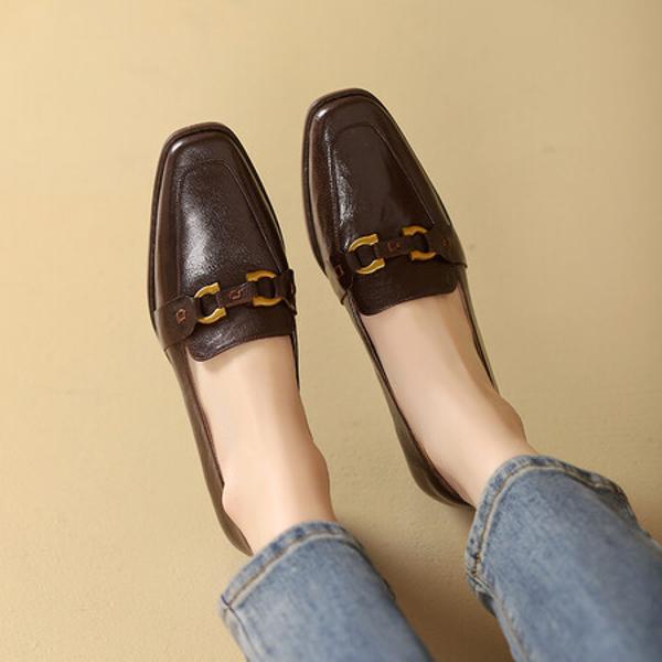 Handcrafted Genuine Leather Women's Shoes - Luxurious Elegance in Every Stitch(Egupai8882815)