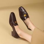 Elegantly Crafted Genuine Leather Handcrafted Women's Shoes(Egupai8882814)