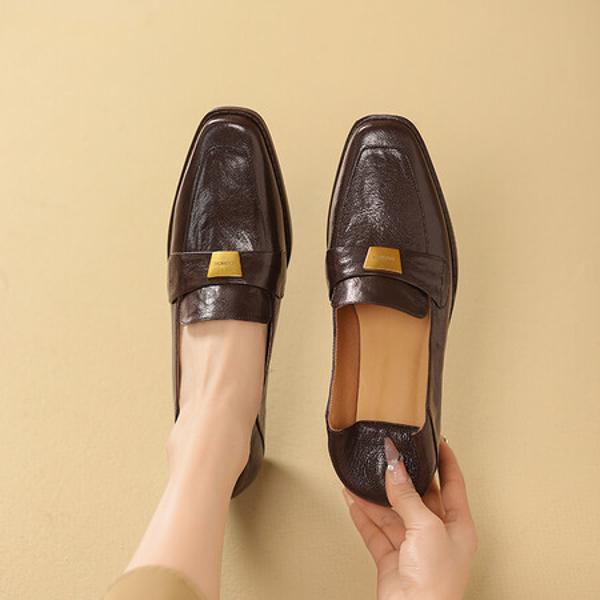Elegantly Crafted Genuine Leather Handcrafted Women's Shoes(Egupai8882814)