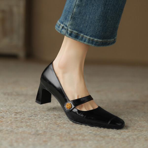 Handcrafted Genuine Leather Women's Shoes - Luxury Elegance with Premium Craftsmanship(Egupai8882802)