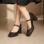 Elegant Handcrafted Leather Women's Shoes of Luxury Quality(Egupai8882829)