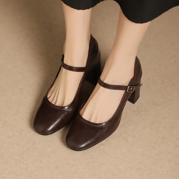 Elegant Handcrafted Leather Women's Shoes of Luxury Quality(Egupai8882829)