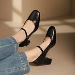 Elegant Handcrafted Leather Women's Shoes of Luxury Quality(Egupai8882829)