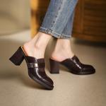 Elegantly Crafted Handcrafted Leather Women's Shoes(Egupai8882841)