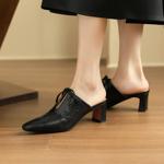 Handcrafted Luxury Leather Women's Shoes - Elegant Craftsmanship(Egupai8882858)