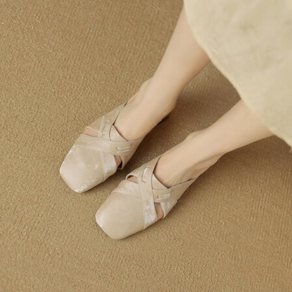 Elegance in Every Step: Handcrafted Luxury Genuine Leather Women's Shoes(Egupai8882893)