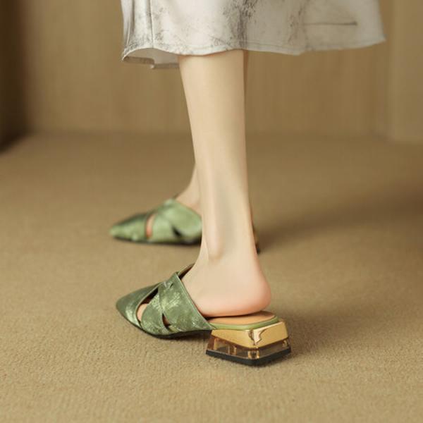 Elegance in Every Step: Handcrafted Luxury Genuine Leather Women's Shoes(Egupai8882893)