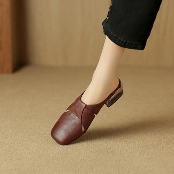 Elegant Handcrafted Leather Women's Shoes: High-End Quality and Luxurious Craftsmanship(Egupai8882894)