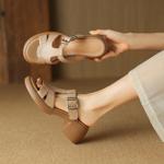 Luxury Handcrafted Leather Women's Shoes with Elegance(Egupai8882912)