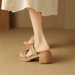 Sophisticated Handmade Leather Women’s Shoes(Egupai8882910)