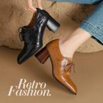 Handcrafted Leather Women’s Shoes: Elegant Luxury & Artistry(Egupai8882931)