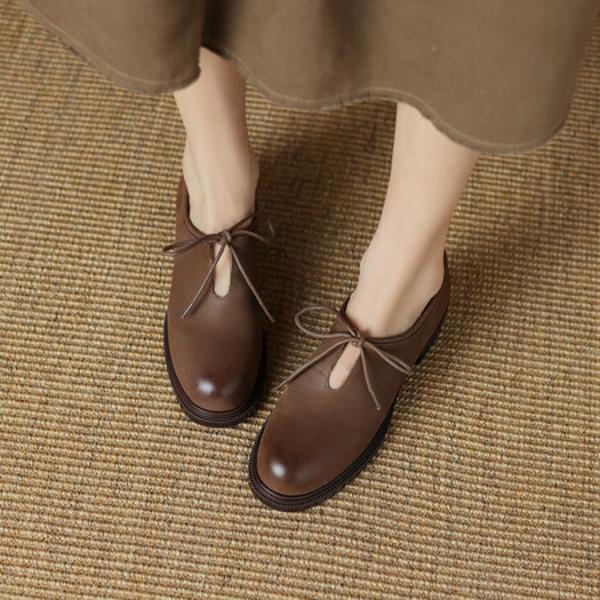 Elegantly Crafted Genuine Leather Handmade Women's Shoes of Luxe Quality(Egupai8882933)