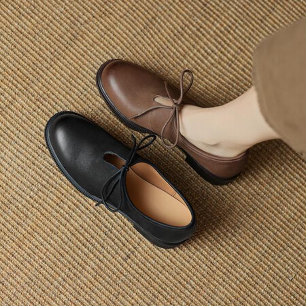 Elegantly Crafted Genuine Leather Handmade Women's Shoes of Luxe Quality(Egupai8882933)