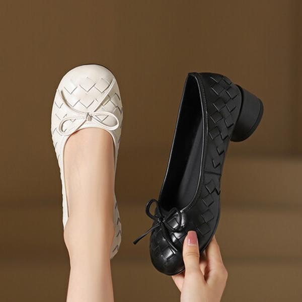 Elegant Handcrafted Leather Women’s Shoes - Luxury Craftsmanship(Egupai8882980)