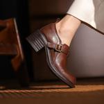 Handcrafted Leather Women's Shoes: Elegance in Every Stitch(Egupai8882975)