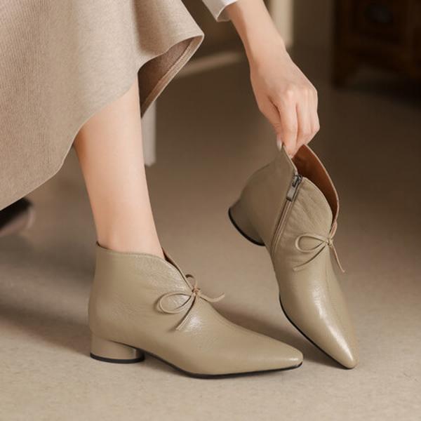Handcrafted Luxury Leather Women's Shoes with Elegance(Egupai8882701)