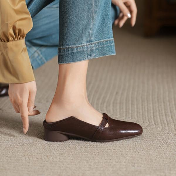 Handcrafted Luxury Leather Women’s Shoes with Timeless Elegance(Egupai8882991)