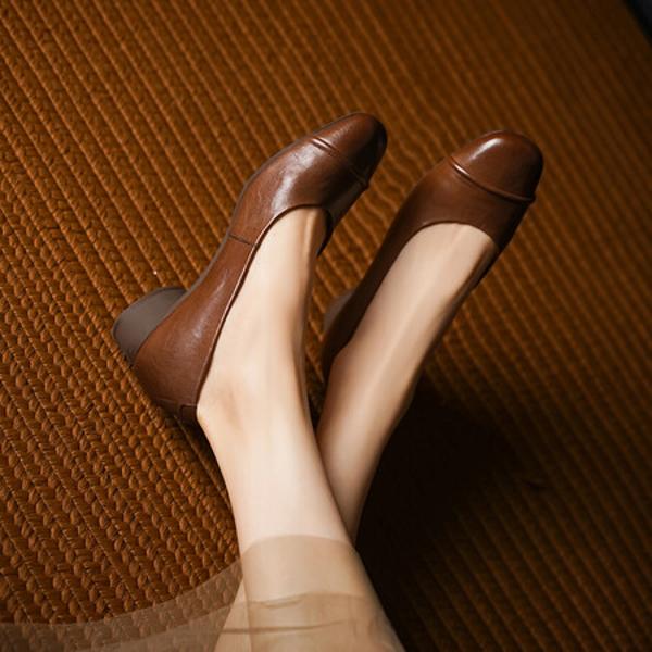Handcrafted Genuine Leather Women's Shoes: A Luxurious Elegance in Every Stitch(Egupai8883003)