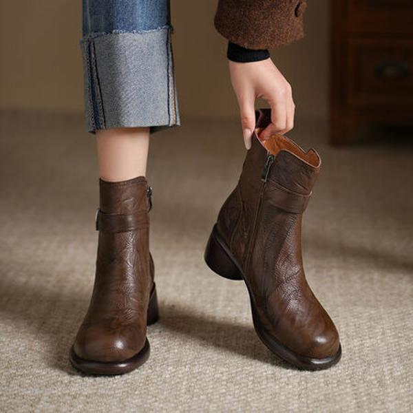 Handcrafted Genuine Leather Women's Shoes: Elegant Luxury Quality(Egupai8883072)