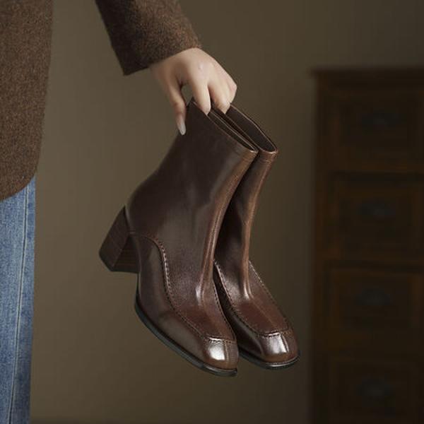 Elegant Handcrafted Leather Women's Shoes with Exquisite Craftsmanship(Egupai8883076)