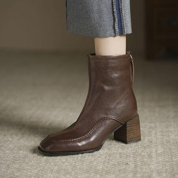 Elegant Handcrafted Leather Women's Shoes with Exquisite Craftsmanship(Egupai8883076)