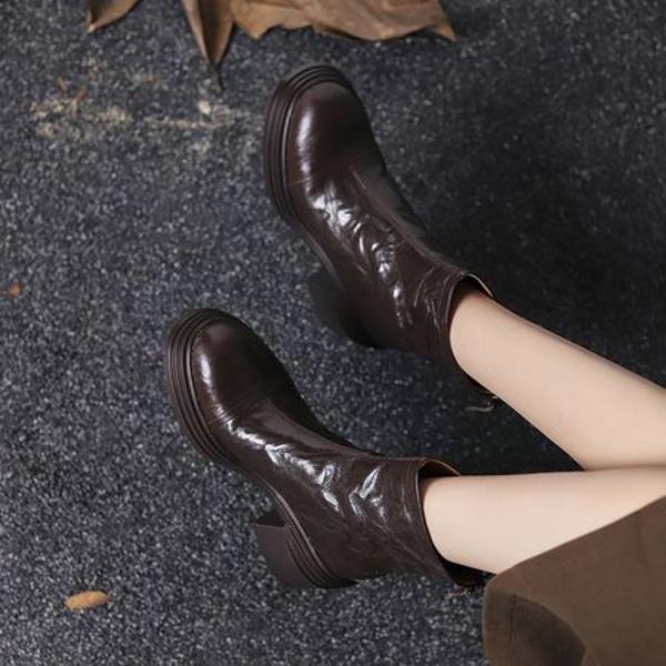 Elegant Handcrafted Leather Women’s Shoes of Luxury Quality(Egupai8883089)