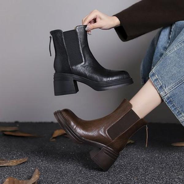 Handcrafted Genuine Leather Women's Shoes: Elegant Luxury with Superior Craftsmanship(Egupai8883091)