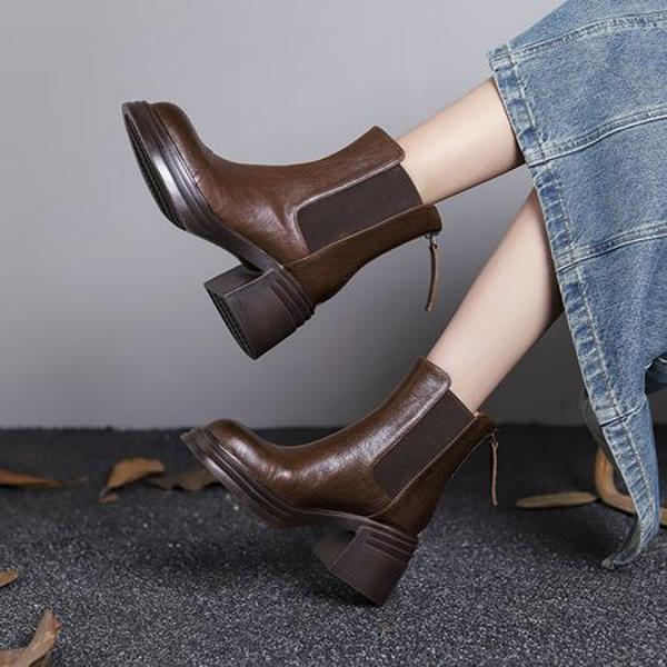 Handcrafted Genuine Leather Women's Shoes: Elegant Luxury with Superior Craftsmanship(Egupai8883091)