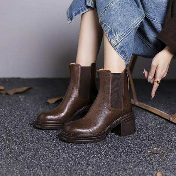 Handcrafted Genuine Leather Women's Shoes: Elegant Luxury with Superior Craftsmanship(Egupai8883091)