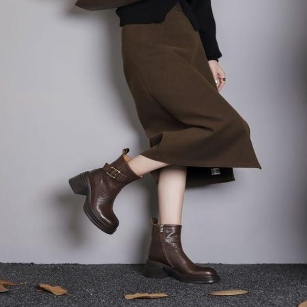 Elevate Your Style with Luxurious Handmade Genuine Leather Women's Shoes(Egupai8883090)